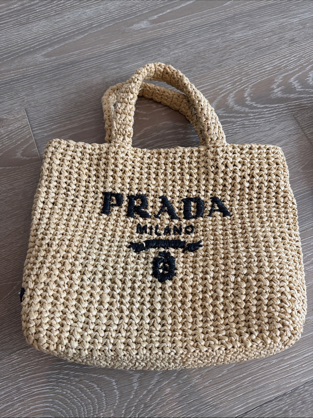 Prada Small crochet tote bag